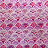 Pure Cotton Screen Print With Shades Of Pink And Purple Print Fabric