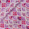 Pure Cotton Screen Print With Shades Of Pink And Purple Print Fabric