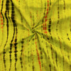 Pure Cotton Shibori Florescent With Dark Brown Orange Handmade Fabric