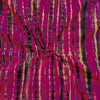 Pure Cotton Tie Dye Shibori Pink Black Hand Made Fabric