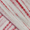 Pure Cotton Shibori White With Pastel Shades Of Pink Black Handmade Fabric