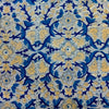 Pure Cotton Soft Blue Jaipuri With Sandy And Blue Jaal Hand Block Print Fabric