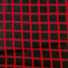 Pure Cotton Soft Handloom Checks Black And Red Woven Fabric
