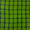 Pure Cotton Softndloom Checks Green And Navy Woven Fabric
