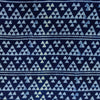Pure Cotton Special Ankola Indigo With Horizontal Triangles And Lines Hand Block Print Fabric