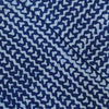 Pure Cotton Special Ankola Indigo With Wavy Lines And Triangle Lines Hand Block Print Fabric