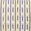 Pure Cotton Special Double Ikkat Cream With Blue Tribal Weave Woven Fabric