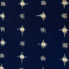 Pure Cotton Special Double Ikkat Navy With Twinkling Stars Woven Fabric