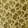 Pure Cotton Vanaspati Ajrak Sandy With Wild Fruit Jaal Hand Block Print Fabric