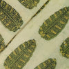 Pure Cotton Vanaspati With Corn Ajrak Motifs Hand Block Print Fabric