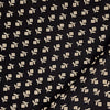 Pure Cotton Vegetable Dyed Black With Tiny Cream Motifs Hand Block Print Fabric