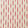 Pure Cotton White Ikkat With Red Stripes Woven Fabric