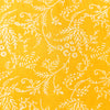 Pure Cotton Yellow Dabu With Cream Jaal Hand Block Print Fabric