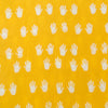 Pure Cotton Yellow Dabu With Tiny Hands Hand Block Print Fabric