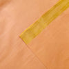 Pure Mangalgiri Cotton Peach Hand Woven Fabric