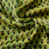 Pure Modal Silk Organic Vanaspati Natural Hand Block Printed Yellowish Green With Tiny Motifs Fabric