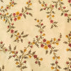 Pure Mul Cotton Cream With Mauve And Mustard Flower Jaal Embroidered  Fabric