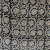 Pure Mul Cotton Extra Soft Kalamkari Indigo With Lotus Jaal Hand Block Print Fabric