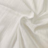 Pure Mul Cotton White Leno Patterned Weave Blouse  Piece Fabric ( 95 cm )