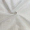 Pure Mul Cotton White Leno Weave Fabric Design