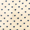 Pre-cut Pure Natural Ajrak Persian Blue With Rust Lotus Hand Block Print Fabric( 1.60 meter)