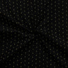 Pure South Cotton Handloom Black With Criss Cross Dots  Woven Fabric