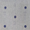 Pure South Cotton Handloom Checks With Blue Polka Dots