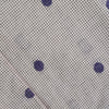 Pure South Cotton Handloom Checks With Blue Polka Dots
