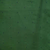 Pure South Cotton Handloom Green With Navy Blue Dots Woven Fabric