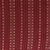 Pure South Cotton Handloom Maroon With Cream Woven Pattern Fabric