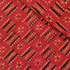 Pure Cotton Ajrak Rust With Trible Hand Block Print Fabric