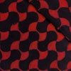 Pure Cotton Ankola Dabu With Red Geometric Blobby Pattern Hand Block Print fabric