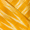 Pure Cotton Bhagalpuri Ikkat Yellow With Cream Weaves Handwoven Fabric