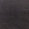 Pure Cotton Black With White Checks Woven Fabric