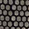 Pure Cotton Black With White Motif Hand Block Print Fabric