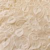 Pure Cotton Cream With Off White Thread Aari  All Over Embroidery Fabric