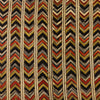 Pure Cotton Dabu Jahota With Black Maroon And Mustard Arrow Head Stripes Hand Block Print Fabric