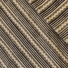 Pure Cotton Dabu Jahota With Grey Zigzag And Black Lines Hand Block Print Fabric