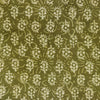 Pure Cotton Dabu Mehendi Green Tiny Motif Hand Block Print Fabric