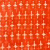 Pure Cotton Dabu Orange With Blurry Plus Hand Block Print Fabric