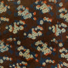Pure Cotton Double Dabu Reddish Blue With Cream Flower Jaal Hand Block Print Fabric