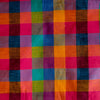 Pure Cotton Fabric Medium Checks Multicolor Hand Loom