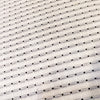 Pure Cotton Hand Woven Fabric White With Black Tiny Woven Dots Fabric