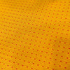 Pure Cotton Hand Woven Fabric Yellow With Pink Tiny Woven Dots Fabric