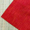 Pure Cotton Handloom Orangish Red With Tiny Yellow Slubs Hand Woven Fabric
