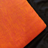Pure Cotton Handloom Rusty Orange Dhadak Slub Fabric