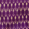 Pure Cotton Ikkat Dark Purple With Plant Weaves Hand Woven Fabric