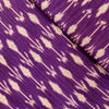 Pure Cotton Ikkat Dark Purple With Plant Weaves Hand Woven Fabric