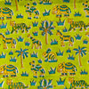Pure Cotton Jaipuri Fluorescent Jungle Hand Block Print Fabric
