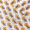 Pure Cotton Jaipuri White With Blossomed Yellow Flower Hand Block Print Fabric
